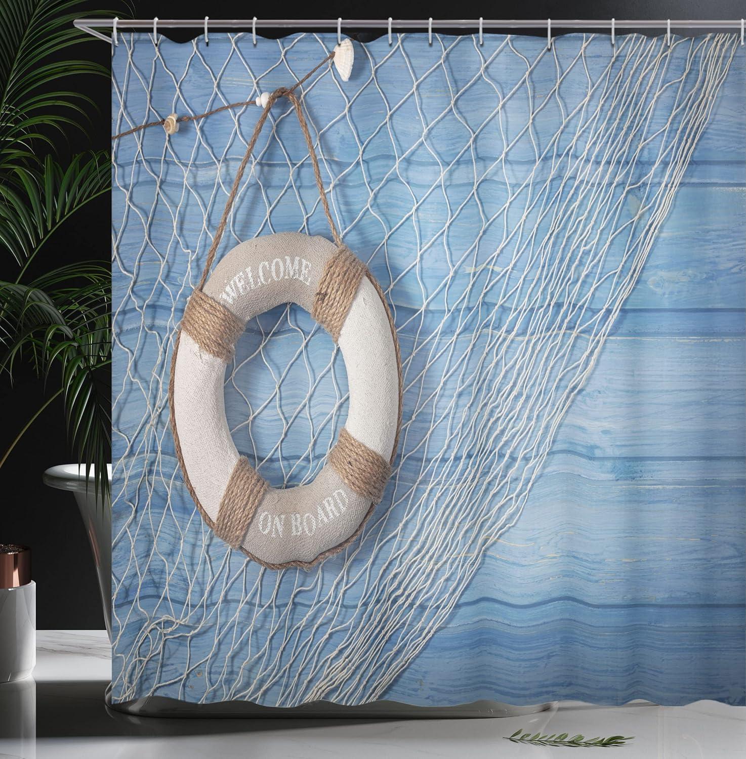 imageAmbesonne Hello Shower Curtain Romantic and Message in a Pastel Colored Speech Balloon Hand Drawn Dots Cloth Fabric Bathroom Decor Set with Hooks 69 W x 70 L AzurePale Brown Pale Blue