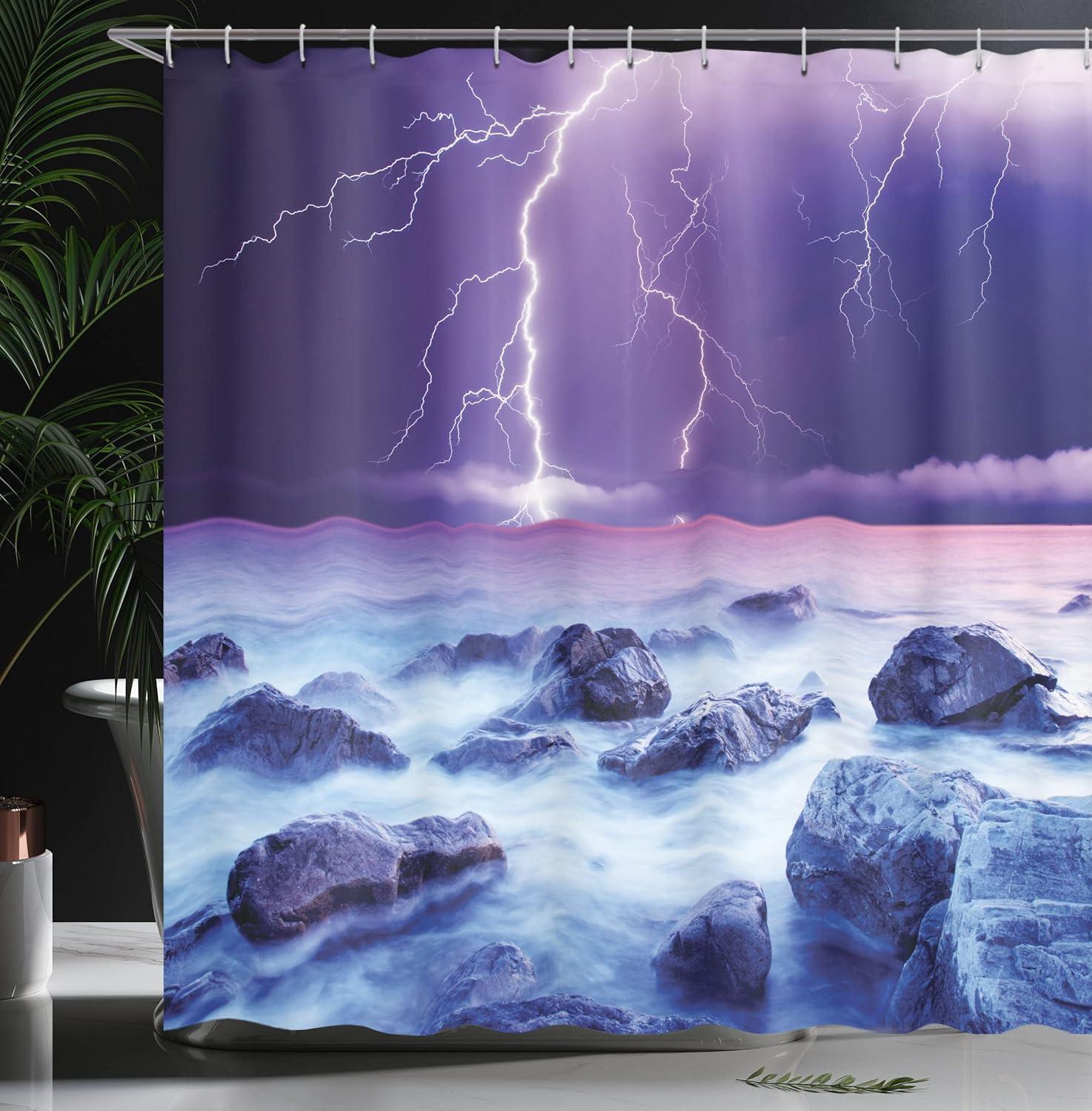imageAmbesonne Hello Shower Curtain Romantic and Message in a Pastel Colored Speech Balloon Hand Drawn Dots Cloth Fabric Bathroom Decor Set with Hooks 69 W x 70 L AzurePurple Indigo
