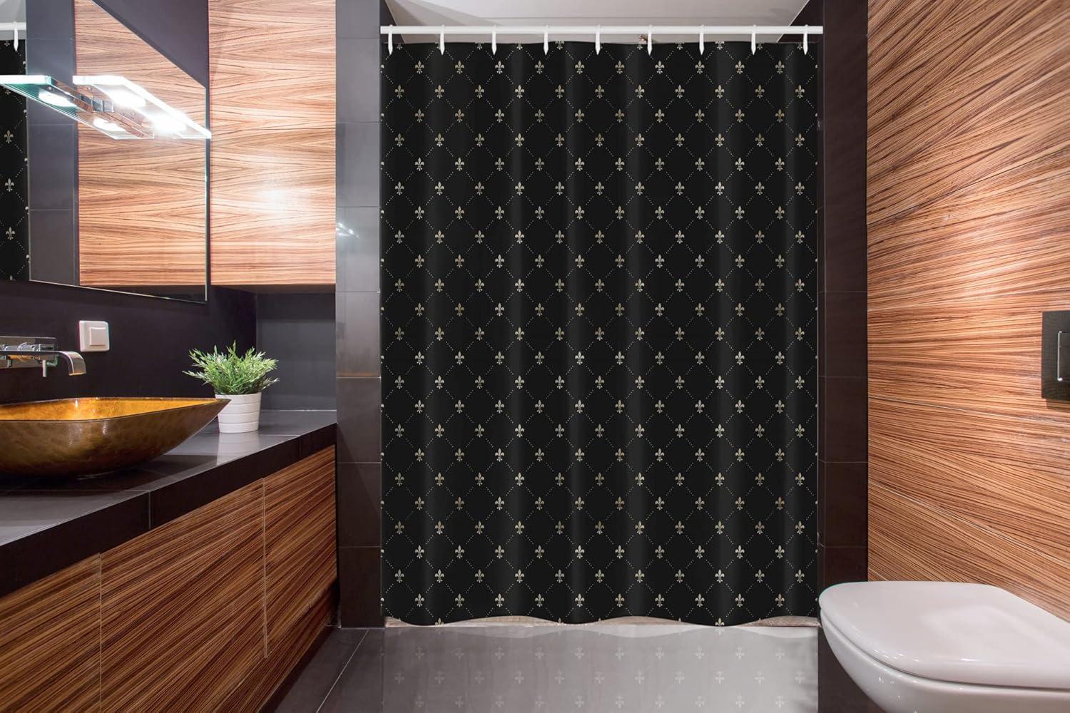 imageAmbesonne Hello Shower Curtain Romantic and Message in a Pastel Colored Speech Balloon Hand Drawn Dots Cloth Fabric Bathroom Decor Set with Hooks 69 W x 70 L AzureCharcoal Grey and Beige