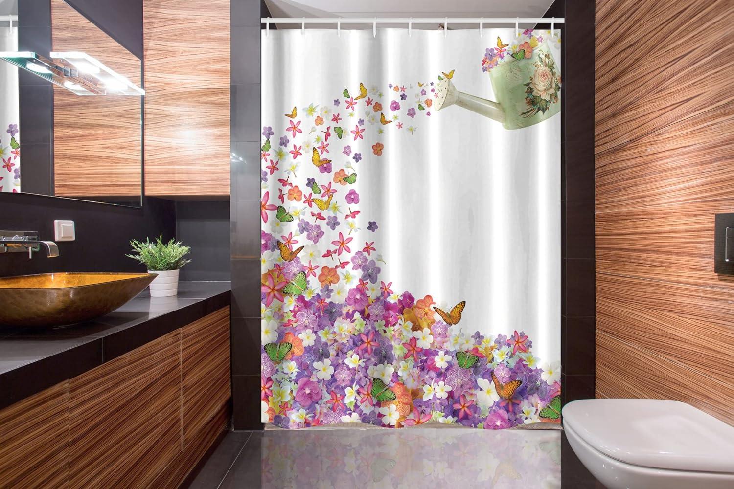 imageAmbesonne Hello Shower Curtain Romantic and Message in a Pastel Colored Speech Balloon Hand Drawn Dots Cloth Fabric Bathroom Decor Set with Hooks 69 W x 70 L AzureGreen Yellow