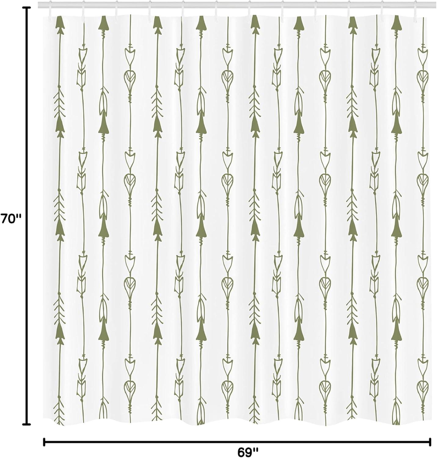 imageAmbesonne Hello Shower Curtain Romantic and Message in a Pastel Colored Speech Balloon Hand Drawn Dots Cloth Fabric Bathroom Decor Set with Hooks 69 W x 70 L AzureFern Green