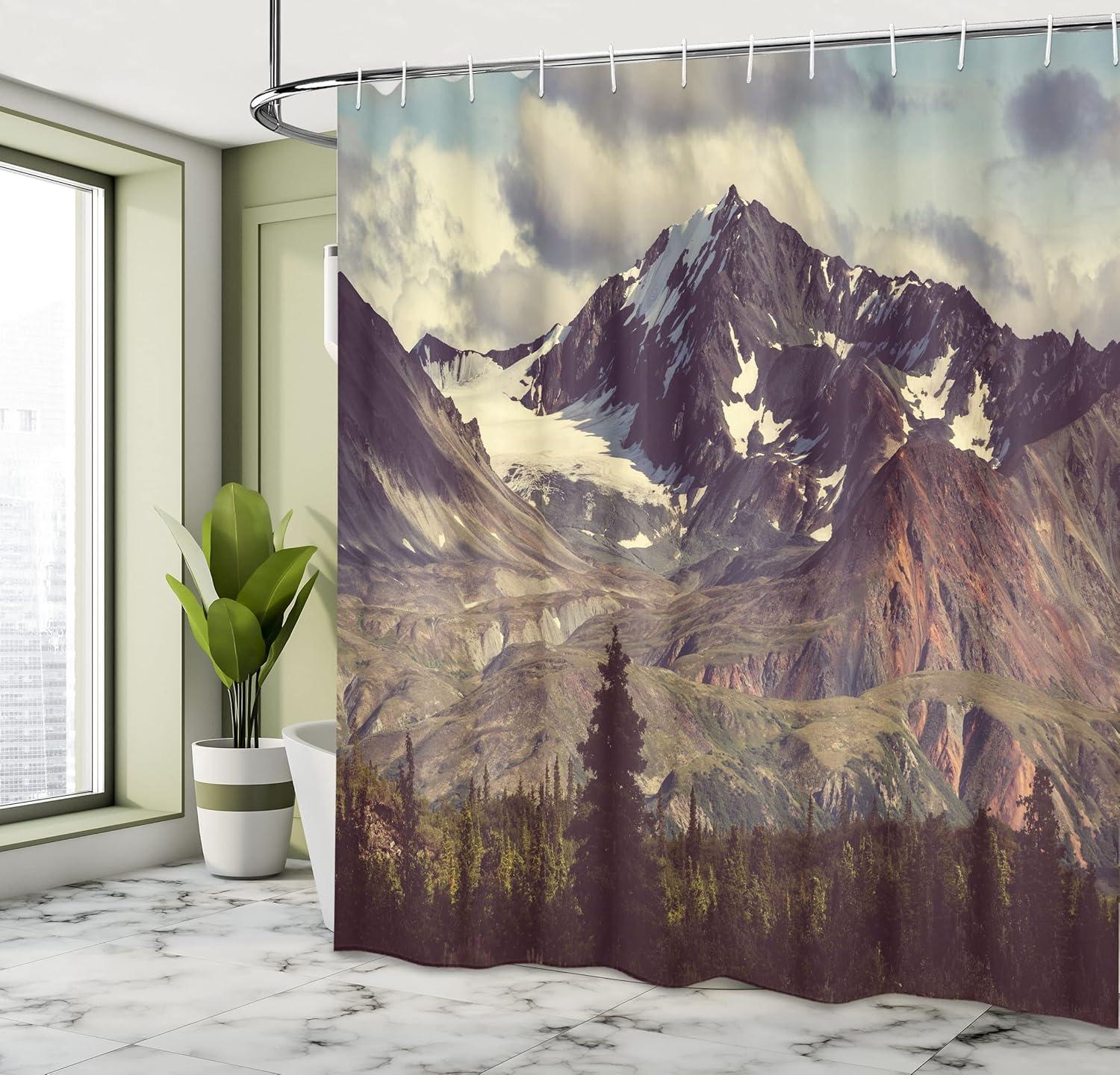 imageAmbesonne Hello Shower Curtain Romantic and Message in a Pastel Colored Speech Balloon Hand Drawn Dots Cloth Fabric Bathroom Decor Set with Hooks 69 W x 70 L AzureGreen Black White