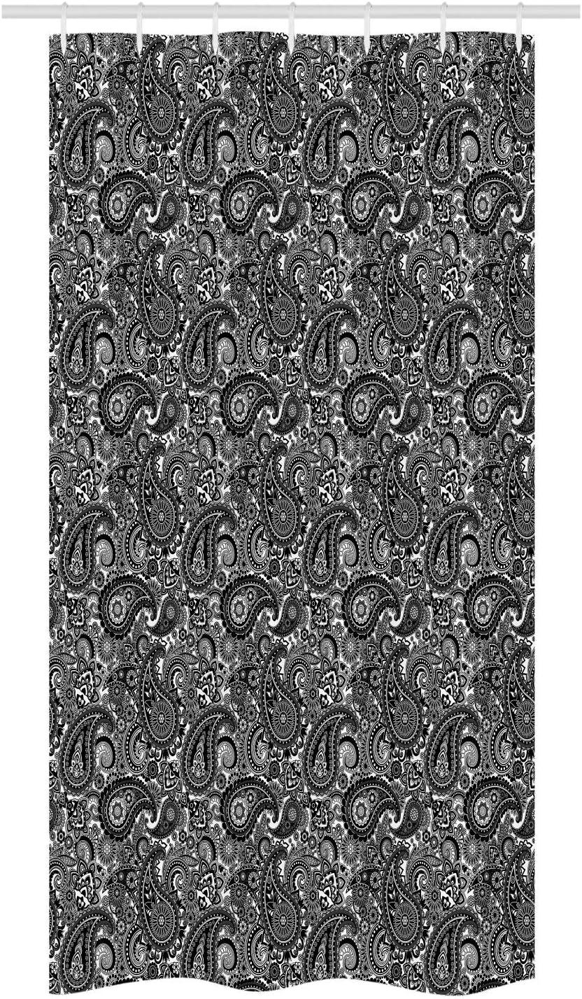 imageAmbesonne Hello Shower Curtain Romantic and Message in a Pastel Colored Speech Balloon Hand Drawn Dots Cloth Fabric Bathroom Decor Set with Hooks 69 W x 70 L AzureWhite and Charcoal Grey