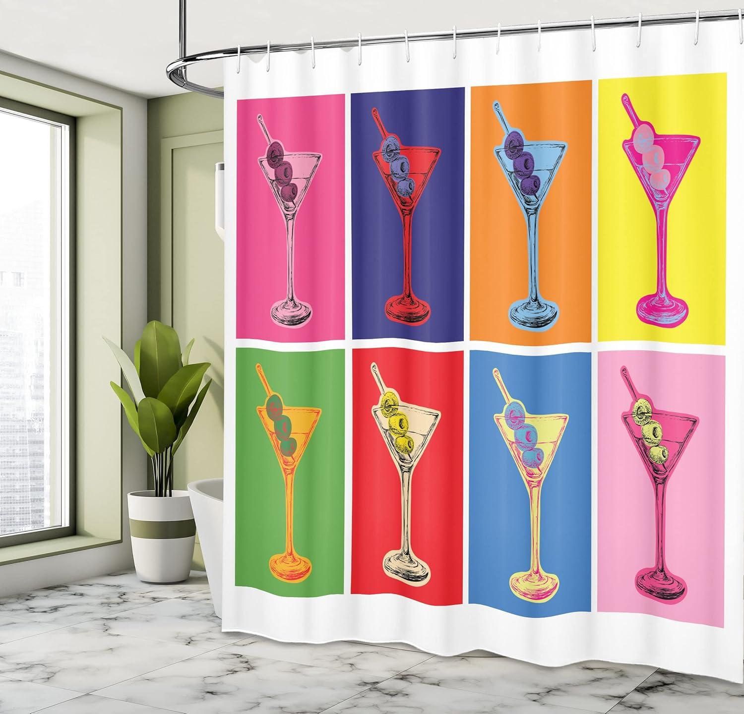 imageAmbesonne Hello Shower Curtain Romantic and Message in a Pastel Colored Speech Balloon Hand Drawn Dots Cloth Fabric Bathroom Decor Set with Hooks 69 W x 70 L AzureWhite