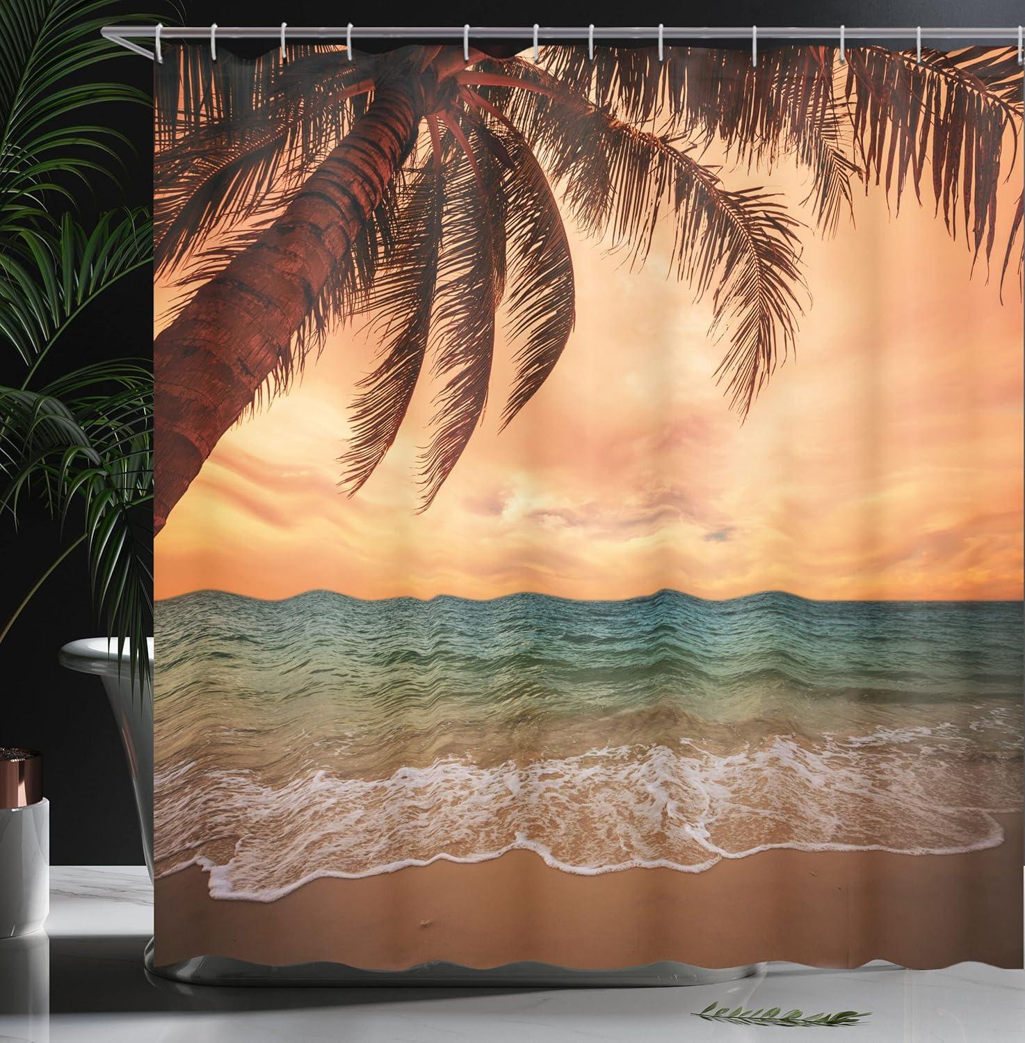 imageAmbesonne Hello Shower Curtain Romantic and Message in a Pastel Colored Speech Balloon Hand Drawn Dots Cloth Fabric Bathroom Decor Set with Hooks 69 W x 70 L AzureBurnt Sienna Brown