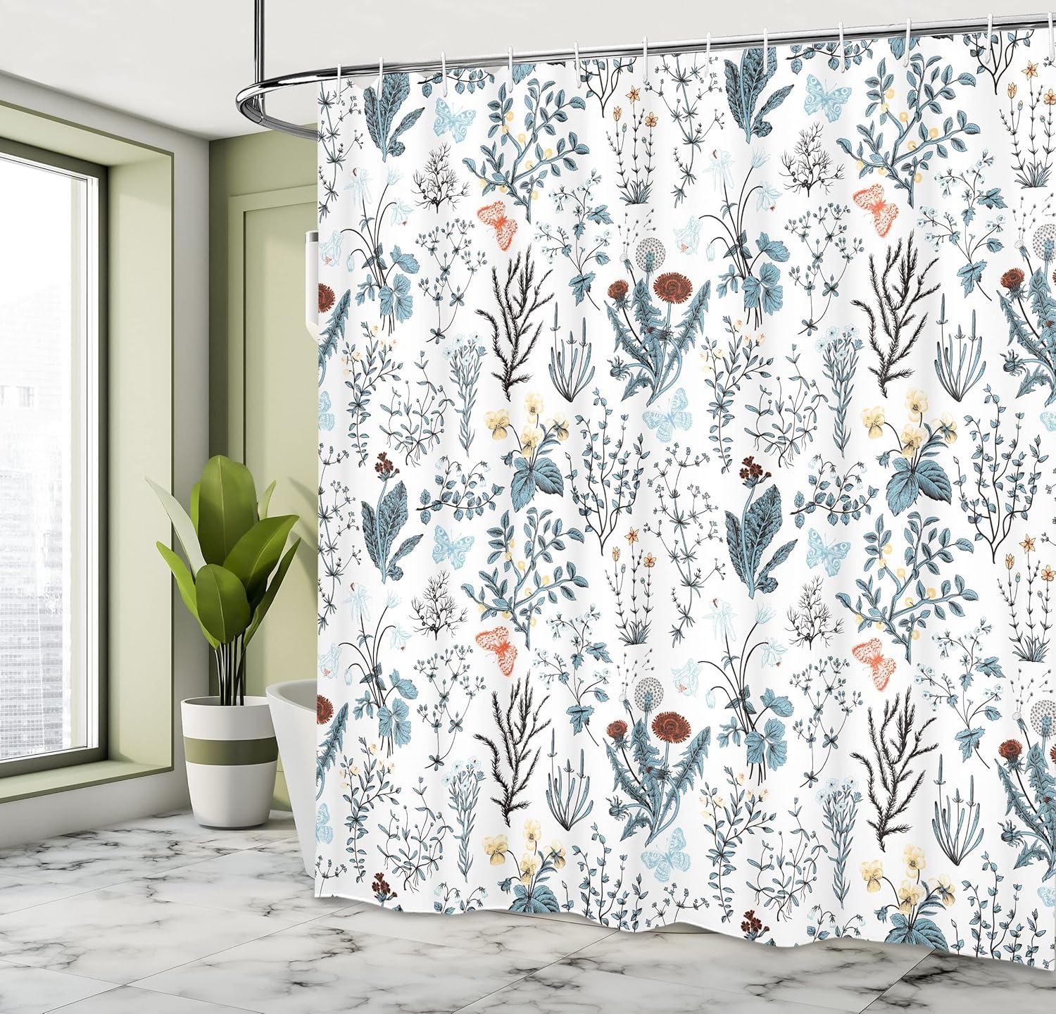 imageAmbesonne Hello Shower Curtain Romantic and Message in a Pastel Colored Speech Balloon Hand Drawn Dots Cloth Fabric Bathroom Decor Set with Hooks 69 W x 70 L AzureRedwood