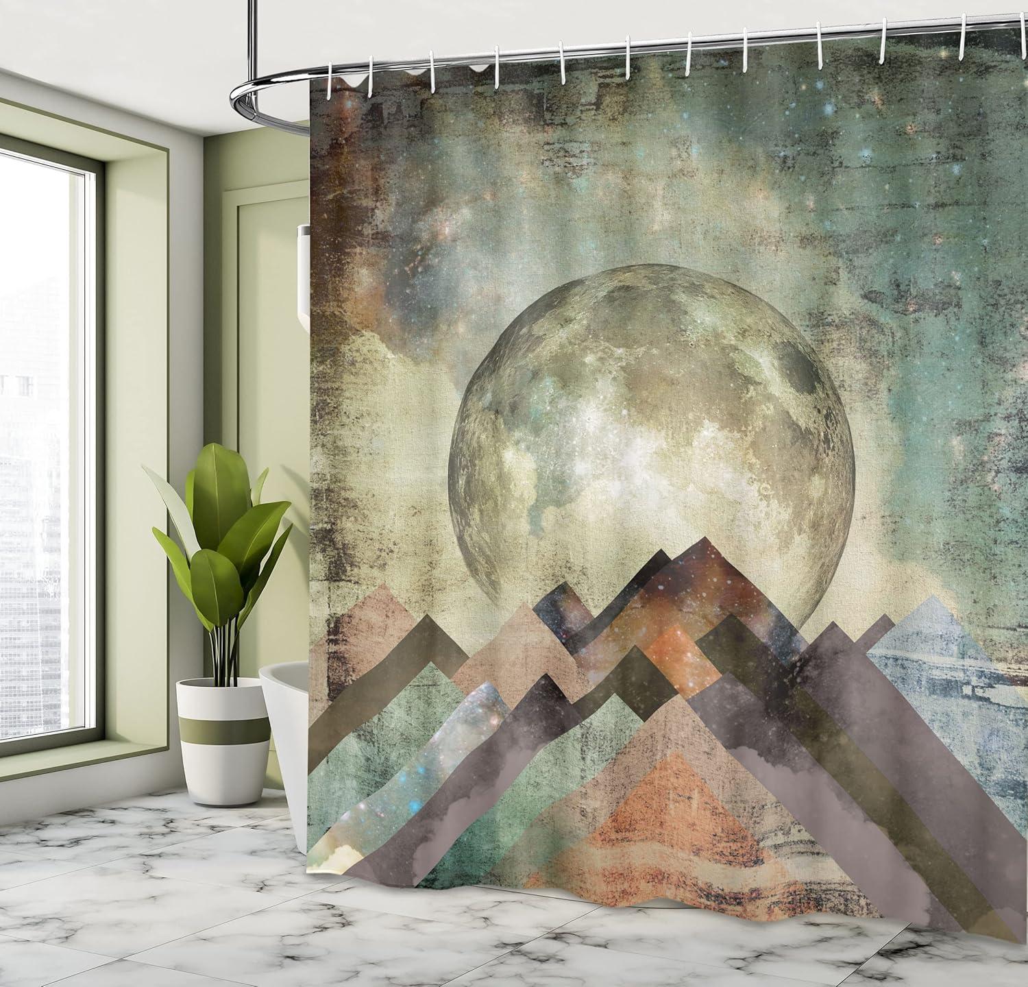 imageAmbesonne Hello Shower Curtain Romantic and Message in a Pastel Colored Speech Balloon Hand Drawn Dots Cloth Fabric Bathroom Decor Set with Hooks 69 W x 70 L AzureAlmond Green Indigo