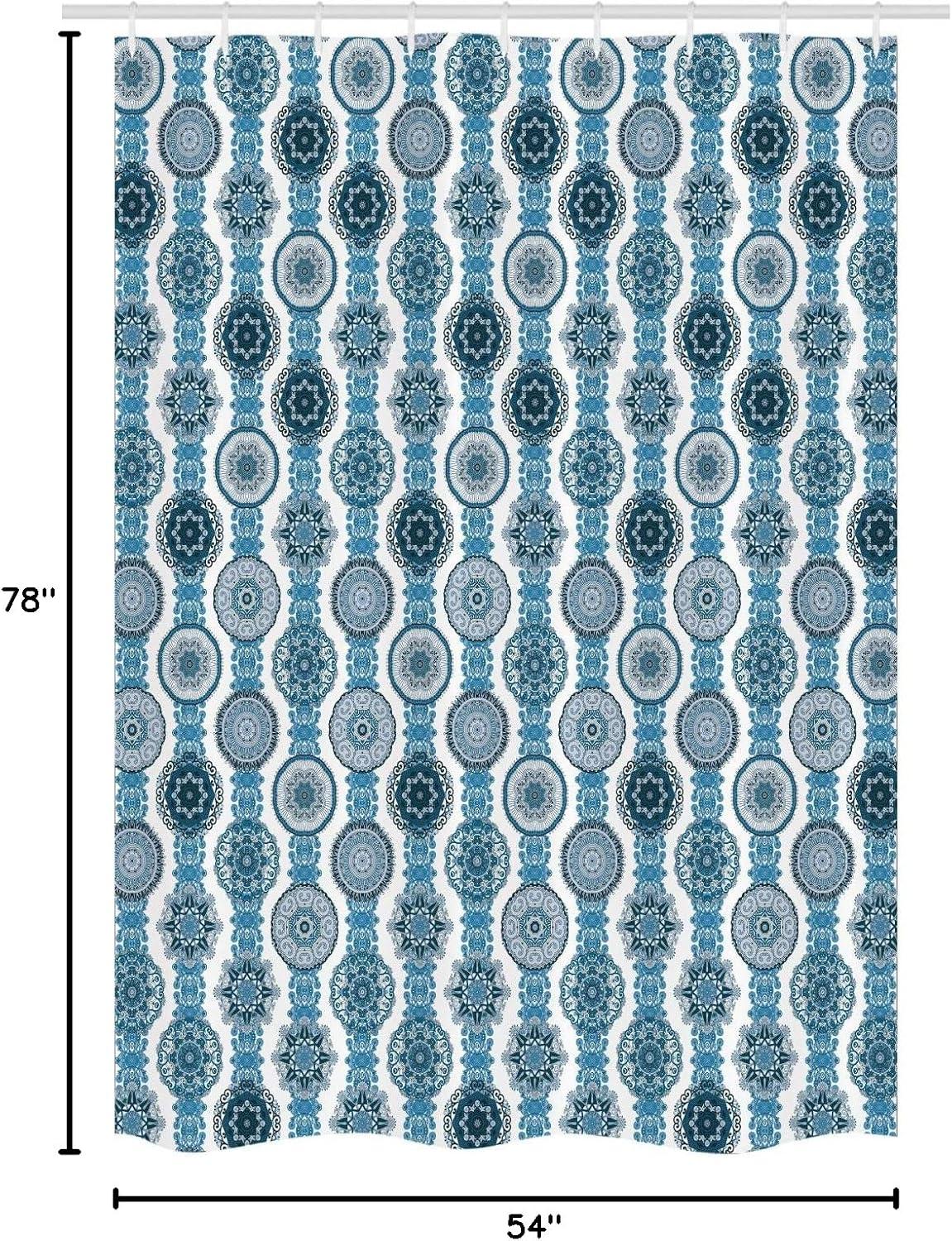 imageAmbesonne Hello Shower Curtain Romantic and Message in a Pastel Colored Speech Balloon Hand Drawn Dots Cloth Fabric Bathroom Decor Set with Hooks 69 W x 70 L AzureSky Blue Petrol Blue