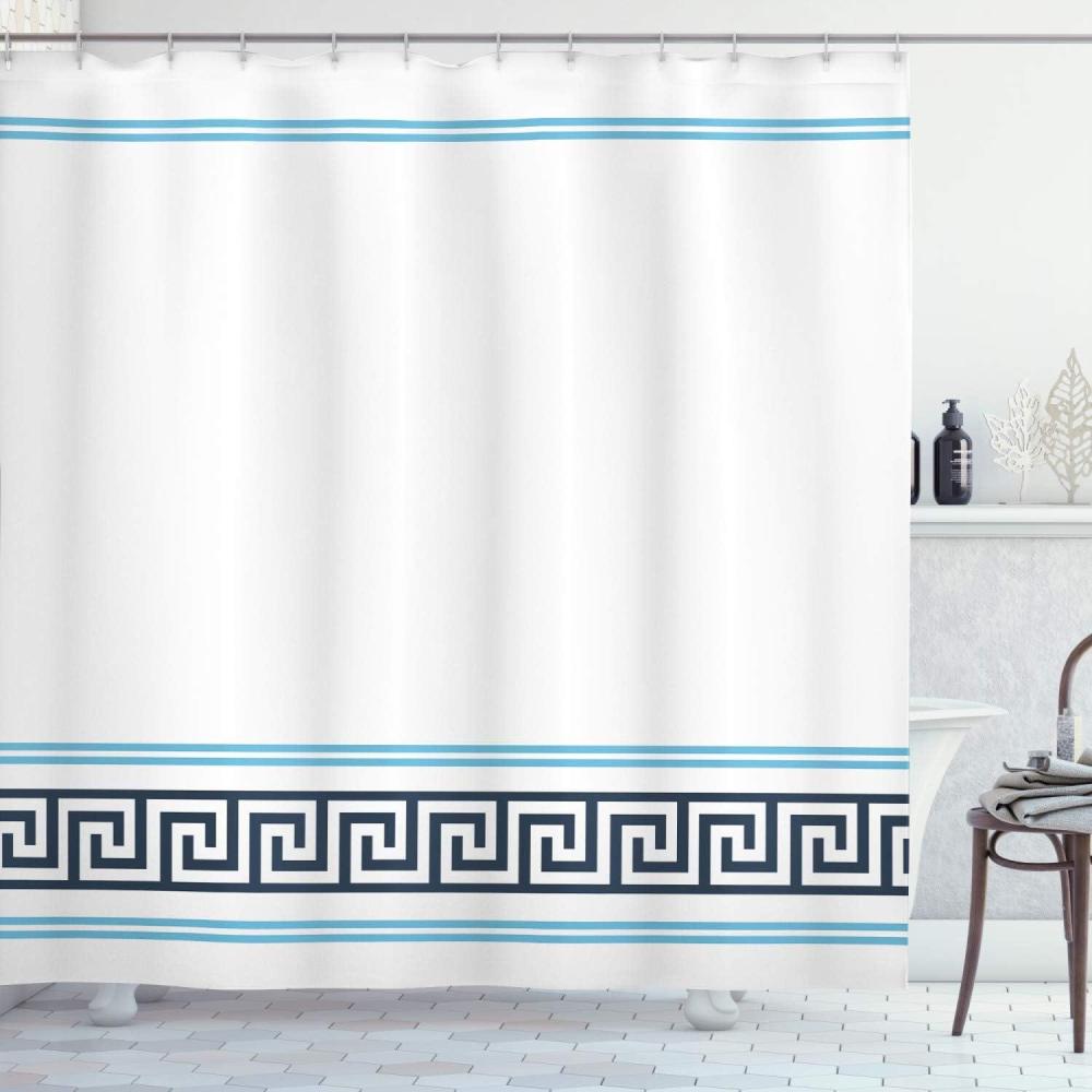 imageAmbesonne Hello Shower Curtain Romantic and Message in a Pastel Colored Speech Balloon Hand Drawn Dots Cloth Fabric Bathroom Decor Set with Hooks 69 W x 70 L AzureAqua Black