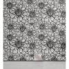 Ambesonne Black and White Peel & Stick Wallpaper for Home, Botanical Gardening Plants Hand Drawn Style Dahlia Burst into Blossom, Self-Adhesive Living Room Kitchen Accent, 13″ x 72″, Charcoal White