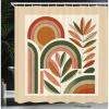 Dark Rust Beige Green
