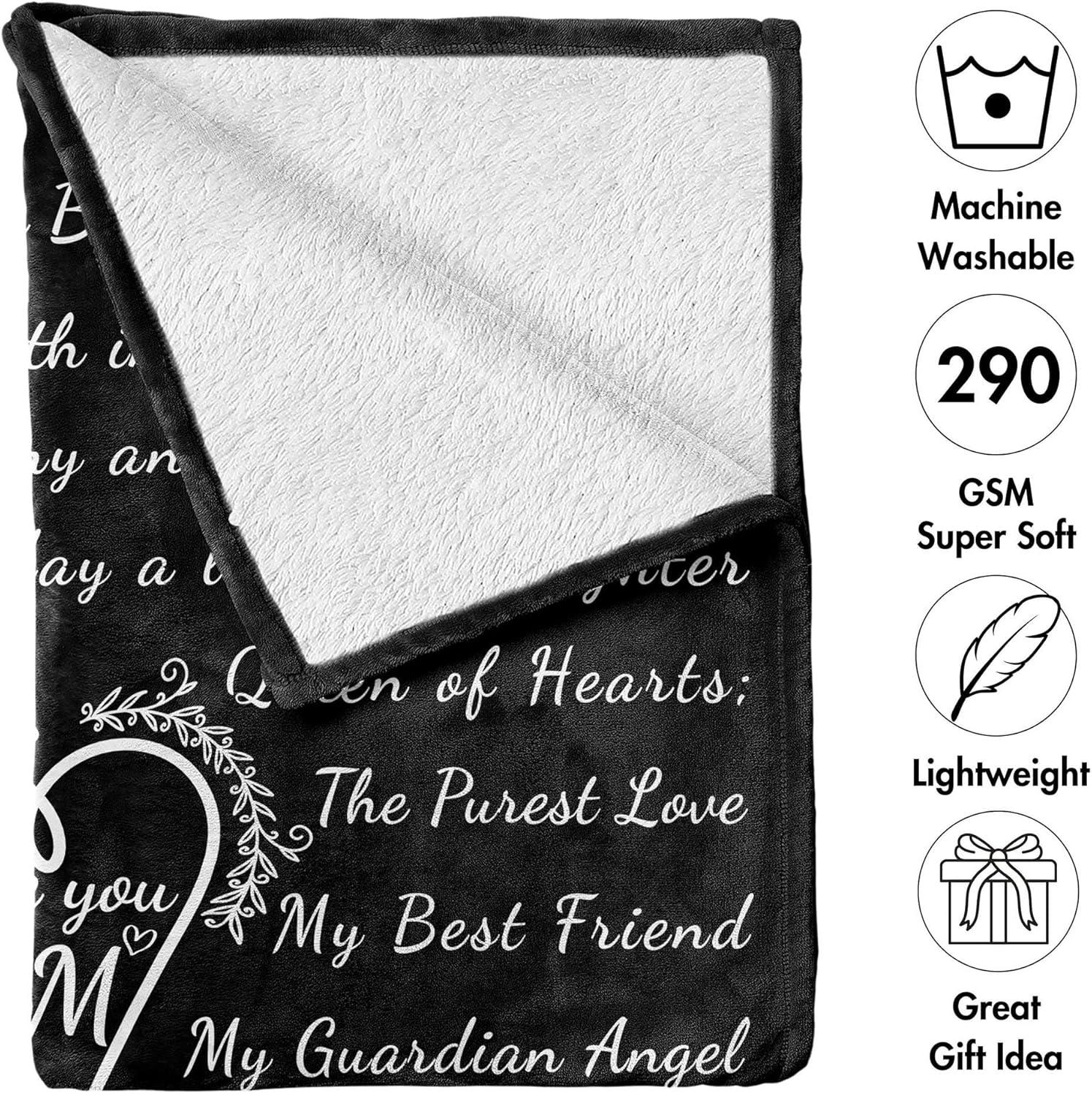 imageAmbesonne Aunt Gift Blanket Custom Best Auntie Present for Birthday amp Christmas from Niece Nephew Flannel Fleece Bed amp Throw Cover Filled with Appreciation Love Words 50 x 70 Jade GreenMint Green