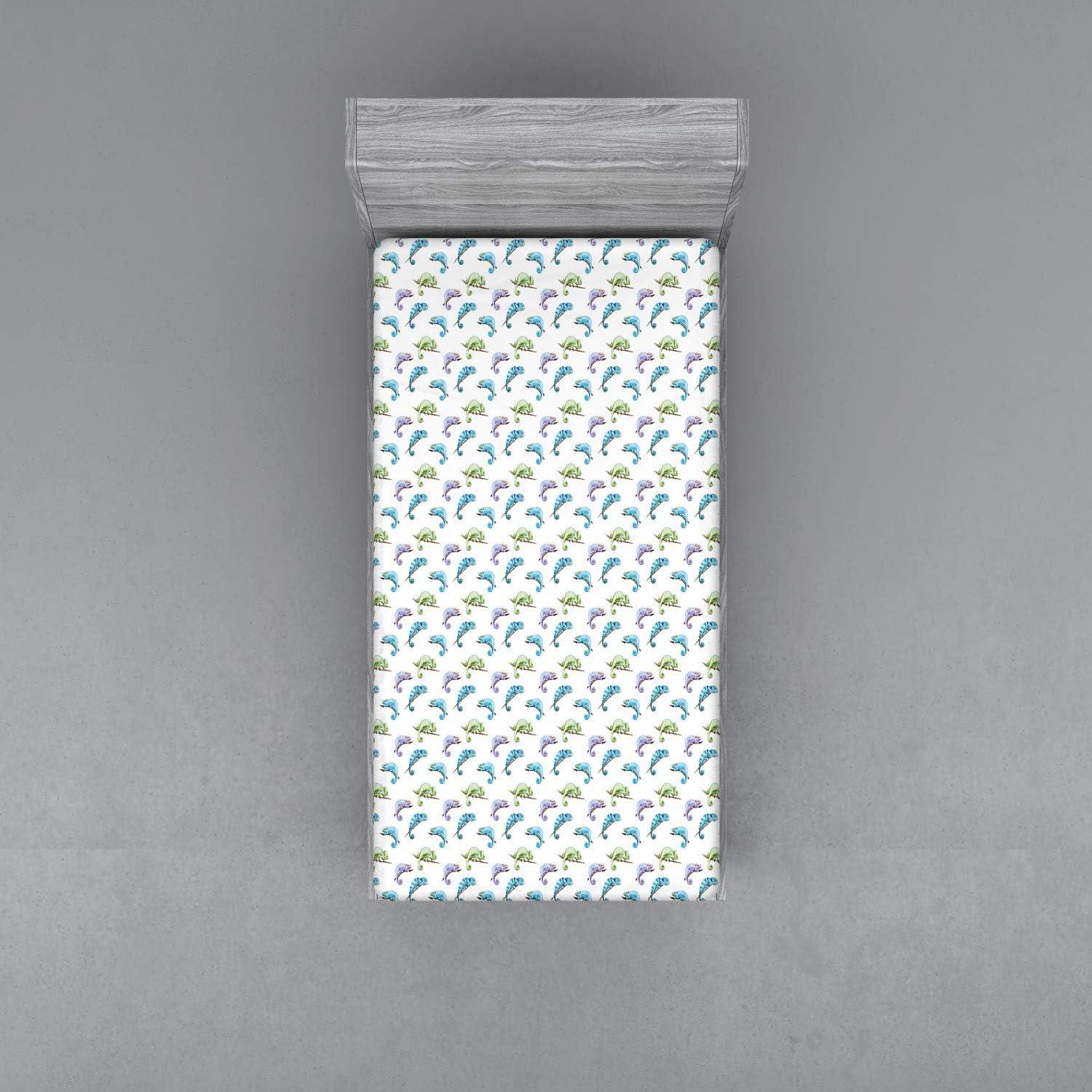 imageAmbesonne Christmas Fitted Sheet Merry Christmas Lettering on an Abstract Modern Snowflake Dot Pattern Soft Decorative Fabric Bedding AllRound Elastic Pocket Queen Size Charcoal BeigeAqua Mint