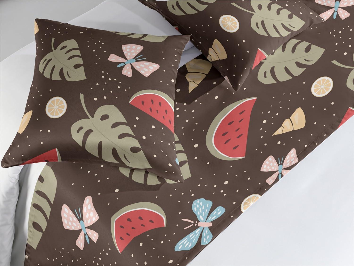 imageAmbesonne Christmas Floral Bed Runner Set Simple Design Botany Pattern Winter Rabbits Snowflakes Circles Decorative Bedding Scarf and a Pillow Sham for Hotels Homes Twin Dark Sea Green WhiteRed Sage Green Brown