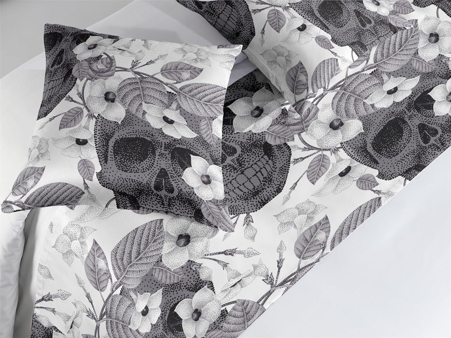 imageAmbesonne Christmas Floral Bed Runner Set Simple Design Botany Pattern Winter Rabbits Snowflakes Circles Decorative Bedding Scarf and a Pillow Sham for Hotels Homes Twin Dark Sea Green WhiteDark Grey White