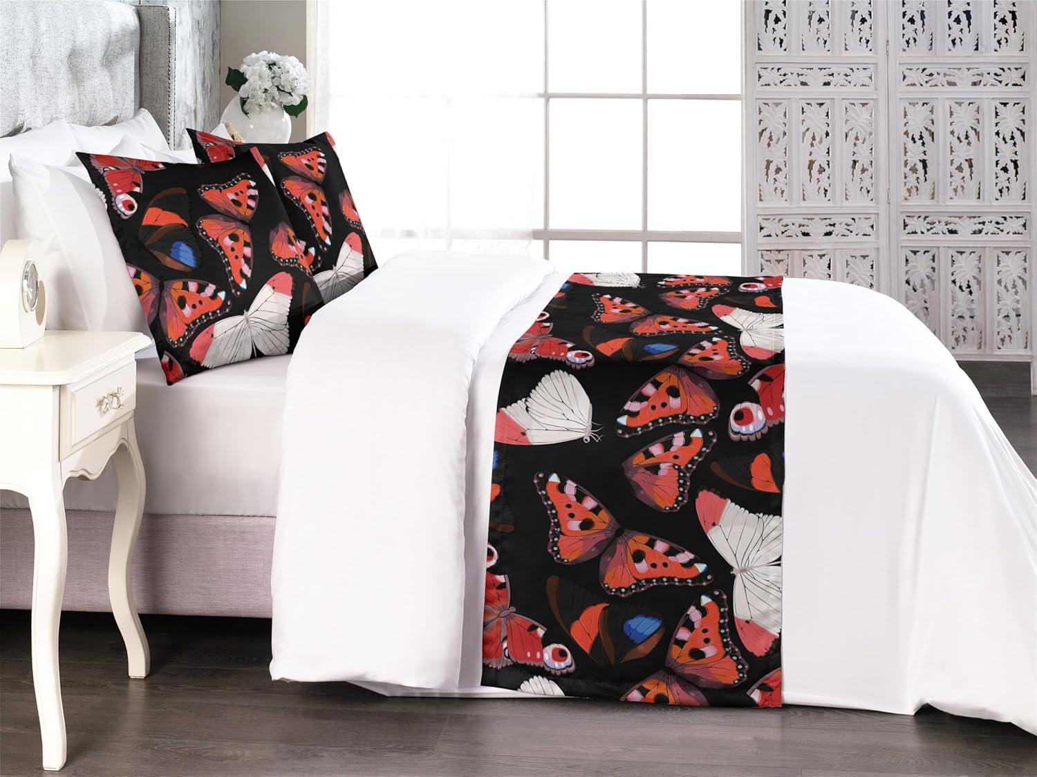 imageAmbesonne Christmas Floral Bed Runner Set Simple Design Botany Pattern Winter Rabbits Snowflakes Circles Decorative Bedding Scarf and a Pillow Sham for Hotels Homes Twin Dark Sea Green WhiteCoral Black Multicolor