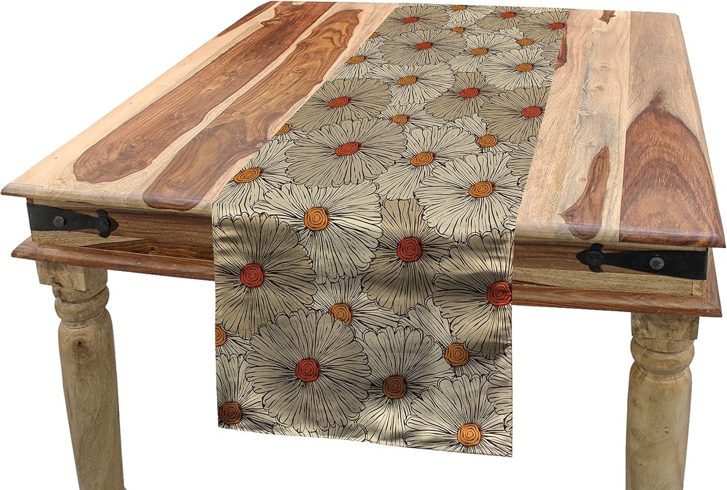 imageAmbesonne Horses Table Runner amp Placemats Classic Swedish Dalecarlian Coral Azure Blue Animals and Green Floral Arrangement Set for Dining Table Decor Placemat 4 pcs Runner 16x72 Blue BurgundyTan Orange Marigold