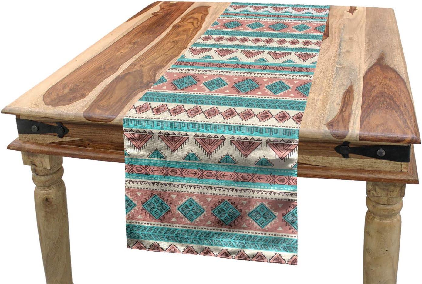 imageAmbesonne Horses Table Runner amp Placemats Classic Swedish Dalecarlian Coral Azure Blue Animals and Green Floral Arrangement Set for Dining Table Decor Placemat 4 pcs Runner 16x72 Blue BurgundyPeach Cream