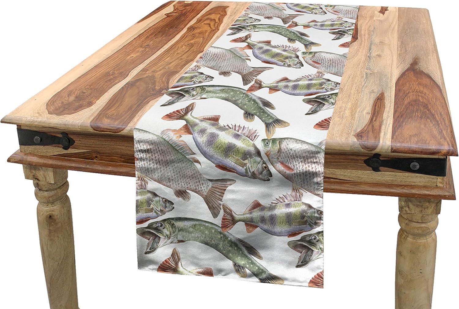 imageAmbesonne Horses Table Runner amp Placemats Classic Swedish Dalecarlian Coral Azure Blue Animals and Green Floral Arrangement Set for Dining Table Decor Placemat 4 pcs Runner 16x72 Blue BurgundyMauve Sage Green