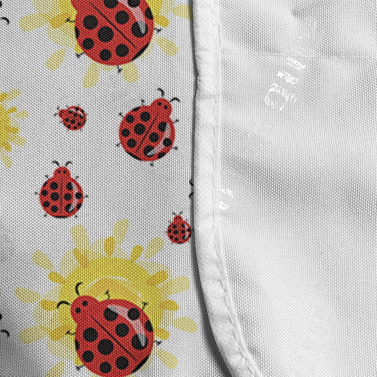 imageAmbesonne Purple Microwave Oven Cover Unlucky Black Cat with Heart Filled Backdrop Valentines Day Animal Fun Water Resistant Organizer with Pockets for Kitchen 36 x 12 Lavender Pink BlackRed Black Yellow