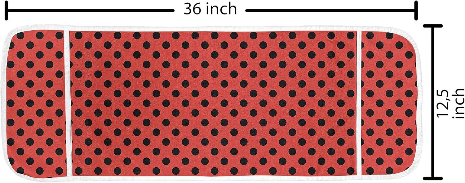 imageAmbesonne Purple Microwave Oven Cover Valentines Day Couple Wedding Bride Heart Design Image Water Resistant Organizer with Pockets for Kitchen 36 x 12 Lavender and PurpleScarlet