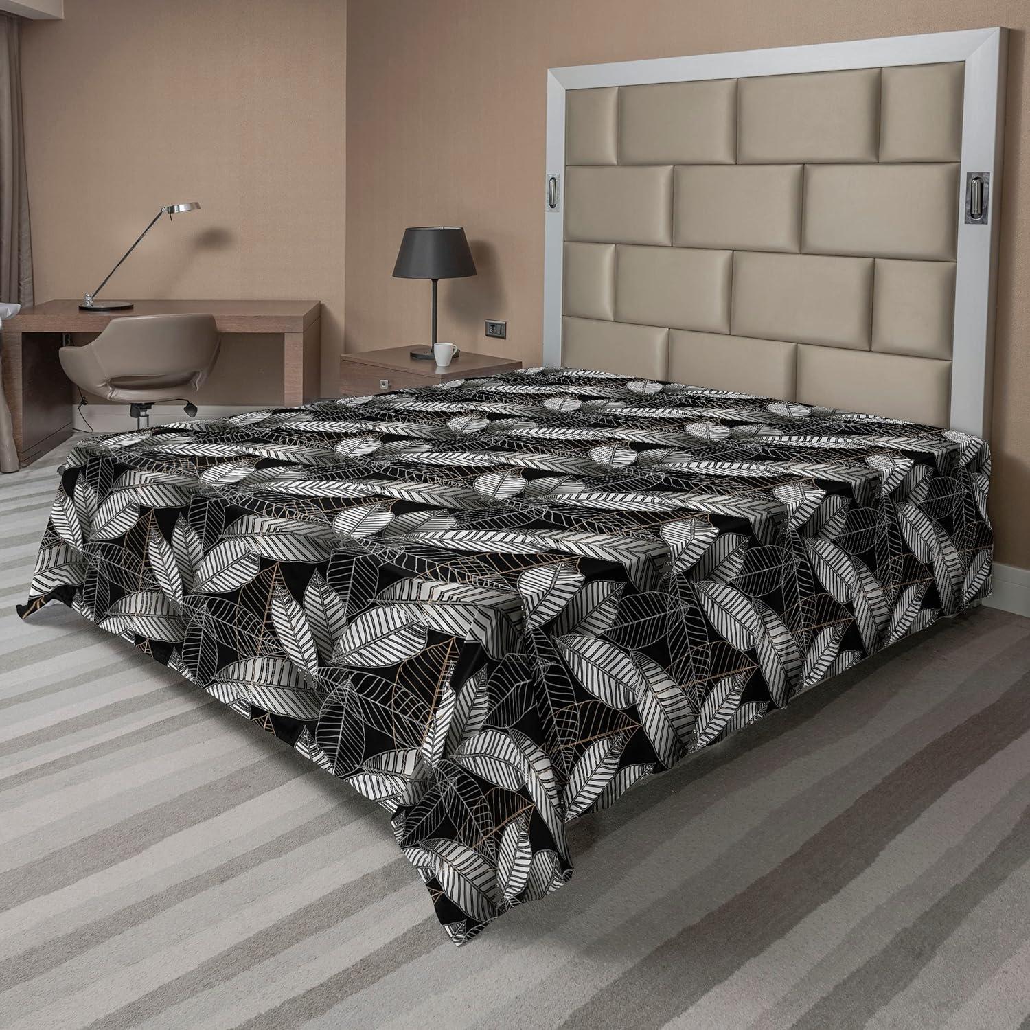 imageAmbesonne Romantic Flat Sheet Valentines Day Kiss Love Me and You Lettering with Blooming Flowers Soft Comfortable Top Sheet Decorative Bedding 1 Piece King Size Pastel Pink Grey EggshellCharcoal Grey and Beige