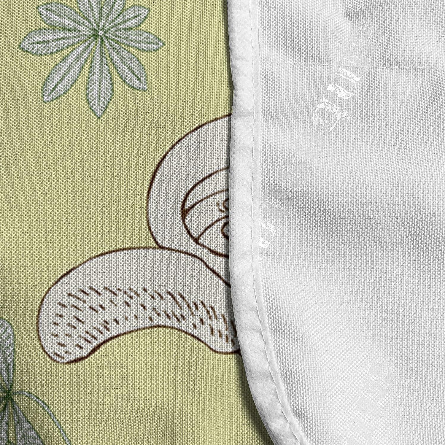 imageAmbesonne Romantic Microwave Oven Cover Continuous Hand Drawn Hearts as Clover Leaves Monochrome Valentines Day Water Resistant Organizer with Pockets for Kitchen 36 x 12 Hot Pink and WhiteGreen Reseda Green