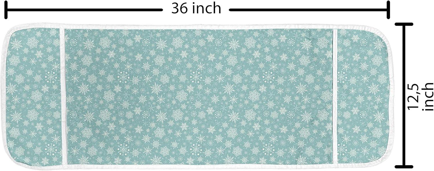 imageAmbesonne Romantic Microwave Oven Cover Continuous Hand Drawn Hearts as Clover Leaves Monochrome Valentines Day Water Resistant Organizer with Pockets for Kitchen 36 x 12 Hot Pink and WhiteSeafoam and Ivory