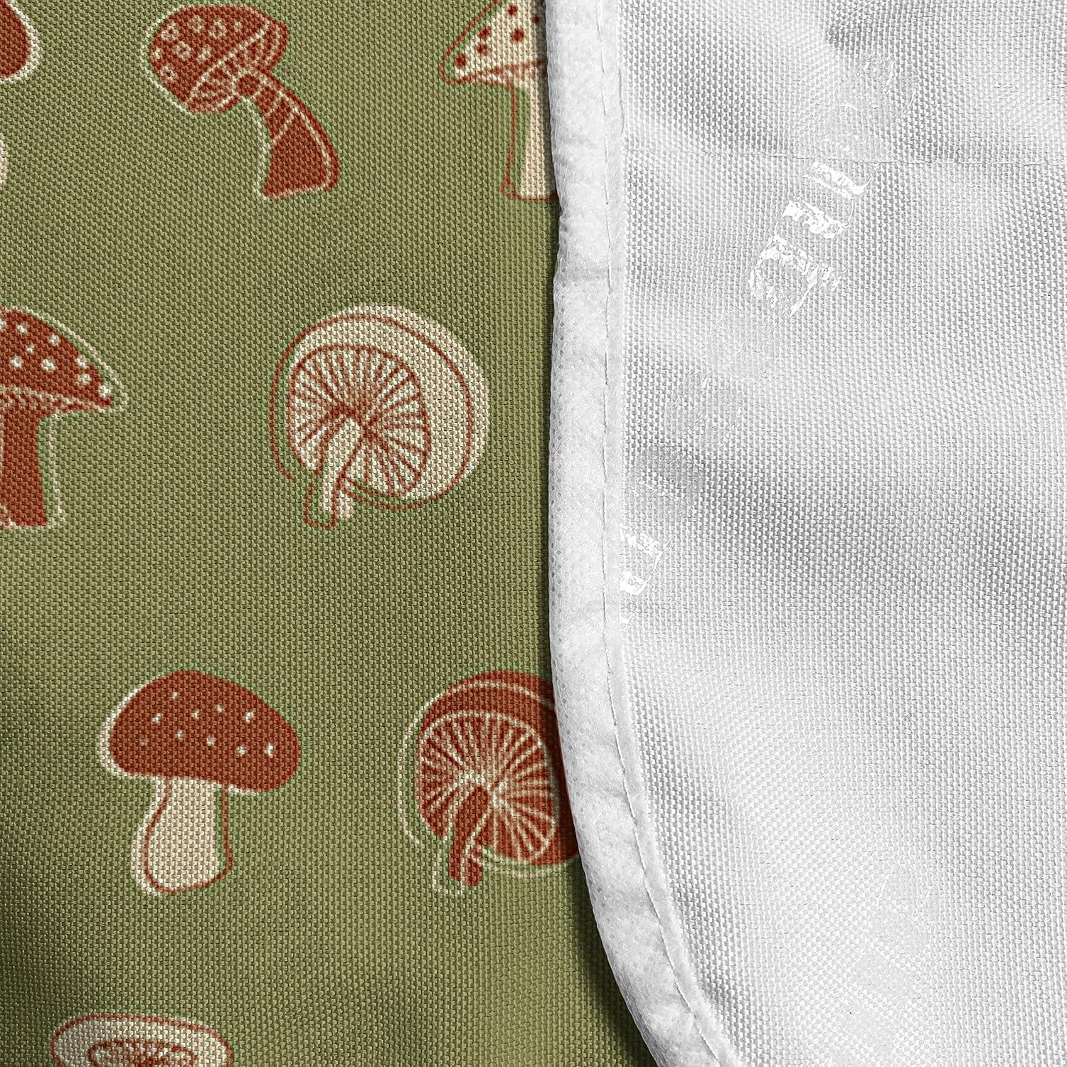 imageAmbesonne Romantic Microwave Oven Cover Continuous Hand Drawn Hearts as Clover Leaves Monochrome Valentines Day Water Resistant Organizer with Pockets for Kitchen 36 x 12 Hot Pink and WhitePale Olive Green Beige
