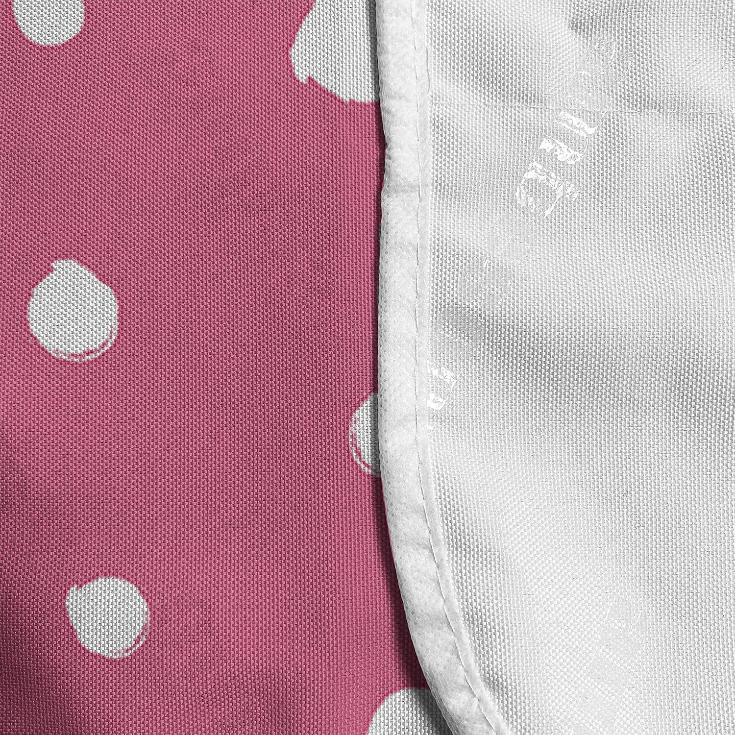 imageAmbesonne Romantic Microwave Oven Cover Continuous Hand Drawn Hearts as Clover Leaves Monochrome Valentines Day Water Resistant Organizer with Pockets for Kitchen 36 x 12 Hot Pink and WhitePink and White