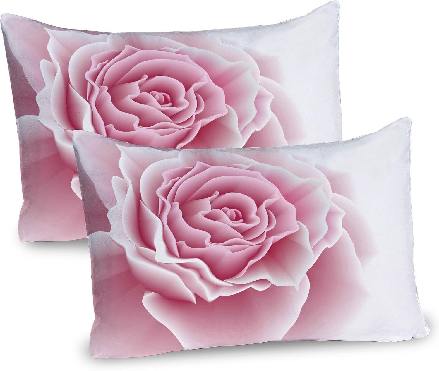 imageAmbesonne Valentines Day Pillow Sham Set of 2 Rustic Heart Over Wooden Planks Background Lovers Corner Romantic Celebration Print Quality Microfiber Bedding Item for All Seasons 26 x 20 TanPale Pink White