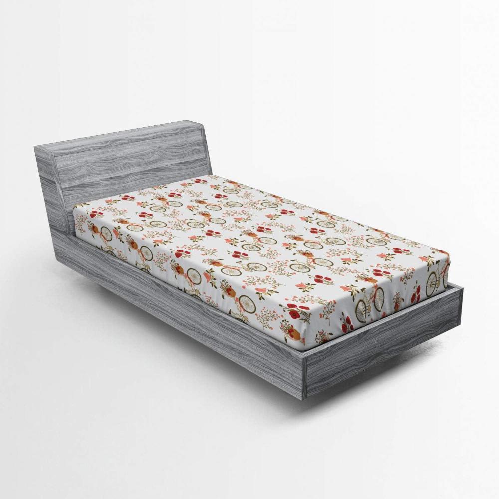 imageAmbesonne Christmas Fitted Sheet Merry Christmas Lettering on an Abstract Modern Snowflake Dot Pattern Soft Decorative Fabric Bedding AllRound Elastic Pocket Queen Size Charcoal BeigeSalmon Khaki