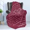 Ambesonne Aunt Gift Blanket, Custom Best Auntie Present for Birthday & Christmas from Niece Nephew, Flannel Fleece Bed & Throw Cover Filled with Appreciation Love Words, 50″ x 70″, Jade Green(Raspberry)
