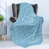 Ambesonne Aunt Gift Blanket, Custom Best Auntie Present for Birthday & Christmas from Niece Nephew, Flannel Fleece Bed & Throw Cover Filled with Appreciation Love Words, 50″ x 70″, Jade Green(Sky Blue)