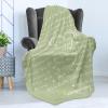 Ambesonne Aunt Gift Blanket, Custom Best Auntie Present for Birthday & Christmas from Niece Nephew, Flannel Fleece Bed & Throw Cover Filled with Appreciation Love Words, 50″ x 70″, Jade Green(Pale Green)