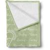 Ambesonne Aunt Gift Blanket, Custom Best Auntie Present for Birthday & Christmas from Niece Nephew, Flannel Fleece Bed & Throw Cover Filled with Appreciation Love Words, 50″ x 70″, Jade Green(Pale Green)