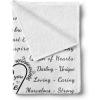 Ambesonne Aunt Gift Blanket, Custom Best Auntie Present for Birthday & Christmas from Niece Nephew, Flannel Fleece Bed & Throw Cover Filled with Appreciation Love Words, 50″ x 70″, Jade Green(White)