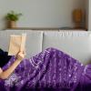 Ambesonne Aunt Gift Blanket, Custom Best Auntie Present for Birthday & Christmas from Niece Nephew, Flannel Fleece Bed & Throw Cover Filled with Appreciation Love Words, 50″ x 70″, Jade Green(Purple)