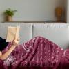 Ambesonne Aunt Gift Blanket, Custom Best Auntie Present for Birthday & Christmas from Niece Nephew, Flannel Fleece Bed & Throw Cover Filled with Appreciation Love Words, 50″ x 70″, Jade Green(Raspberry)