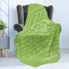 Ambesonne Aunt Gift Blanket, Custom Best Auntie Present for Birthday & Christmas from Niece Nephew, Flannel Fleece Bed & Throw Cover Filled with Appreciation Love Words, 50″ x 70″, Jade Green(Pistachio Green)