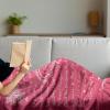 Ambesonne Aunt Gift Blanket, Custom Best Auntie Present for Birthday & Christmas from Niece Nephew, Flannel Fleece Bed & Throw Cover Filled with Appreciation Love Words, 50″ x 70″, Jade Green(Rose)