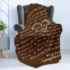 Ambesonne Aunt Gift Blanket, Custom Best Auntie Present for Birthday & Christmas from Niece Nephew, Flannel Fleece Bed & Throw Cover Filled with Appreciation Love Words, 50″ x 70″, Jade Green(Brown)
