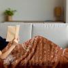 Ambesonne Aunt Gift Blanket, Custom Best Auntie Present for Birthday & Christmas from Niece Nephew, Flannel Fleece Bed & Throw Cover Filled with Appreciation Love Words, 50″ x 70″, Jade Green(Rust)