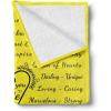 Ambesonne Aunt Gift Blanket, Custom Best Auntie Present for Birthday & Christmas from Niece Nephew, Flannel Fleece Bed & Throw Cover Filled with Appreciation Love Words, 50″ x 70″, Jade Green(Yellow)