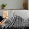 Ambesonne Aunt Gift Blanket, Custom Best Auntie Present for Birthday & Christmas from Niece Nephew, Flannel Fleece Bed & Throw Cover Filled with Appreciation Love Words, 50″ x 70″, Jade Green(Grey)