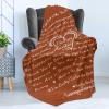 Ambesonne Aunt Gift Blanket, Custom Best Auntie Present for Birthday & Christmas from Niece Nephew, Flannel Fleece Bed & Throw Cover Filled with Appreciation Love Words, 50″ x 70″, Jade Green(Rust)