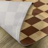 Ambesonne Checkered Place Mats Set of 4, Empty Checkerboard Wooden Seem Mosaic Texture Image Chess Game Hobby Theme, Washable Fabric Placemats for Dining Table, Standard Size, Pale Brown