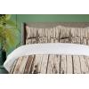 Ambesonne Christmas Duvet Cover Set, Reindeer and Snowflakes in Abstract Balls Ornament Vintage Design Paper Art Image, Decorative 3 Piece Bedding Set with 2 Pillow Shams, King Size, Beige(Brown White)