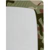 Ambesonne Christmas Fitted Sheet, Merry Christmas Lettering on an Abstract Modern Snowflake Dot Pattern, Soft Decorative Fabric Bedding All-Round Elastic Pocket, Queen Size, Charcoal Beige(Dark Green Army Green)