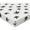 Ambesonne Christmas Fitted Sheet, Merry Christmas Lettering on an Abstract Modern Snowflake Dot Pattern, Soft Decorative Fabric Bedding All-Round Elastic Pocket, Queen Size, Charcoal Beige(Green White)
